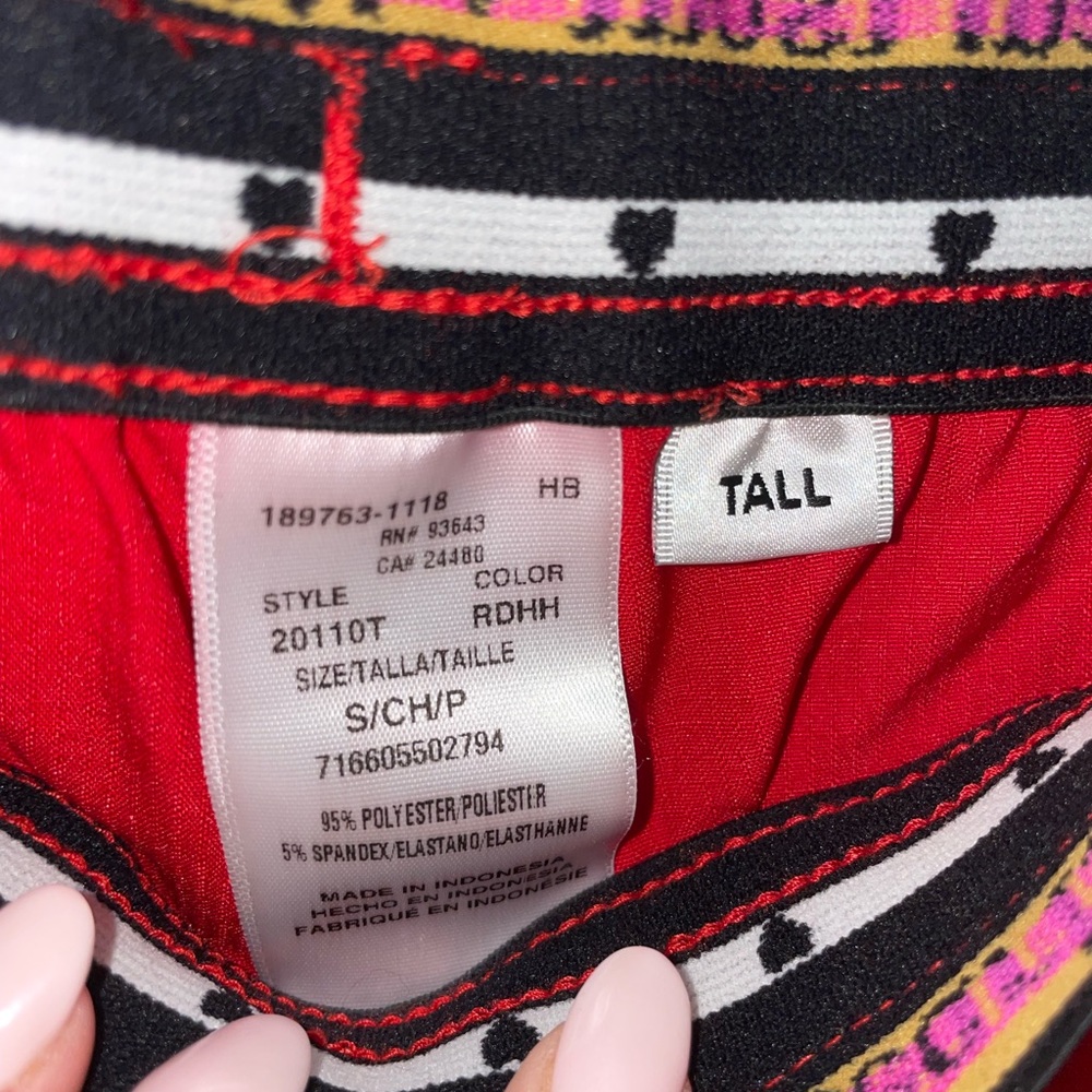 Red heart and soul scrub pants. New!